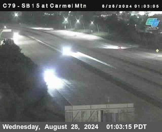 NB 15 at Carmel Mountain Rd.