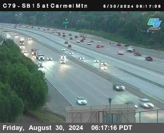 NB 15 at Carmel Mountain Rd.