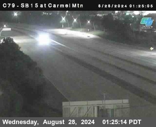 NB 15 at Carmel Mountain Rd.