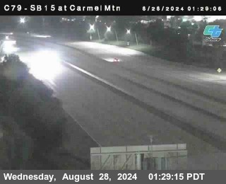 NB 15 at Carmel Mountain Rd.