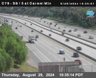 NB 15 at Carmel Mountain Rd.