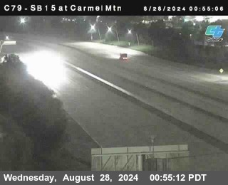 NB 15 at Carmel Mountain Rd.