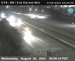 NB 15 at Carmel Mountain Rd.