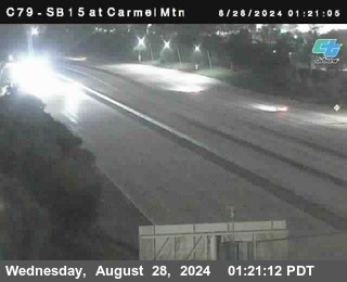 NB 15 at Carmel Mountain Rd.