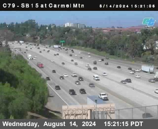 NB 15 at Carmel Mountain Rd.