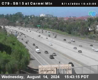 NB 15 at Carmel Mountain Rd.