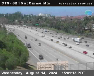 NB 15 at Carmel Mountain Rd.