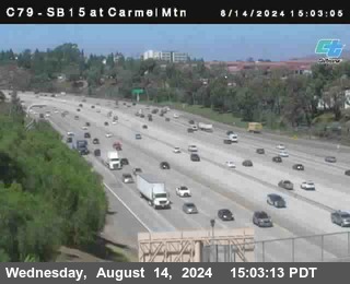 NB 15 at Carmel Mountain Rd.