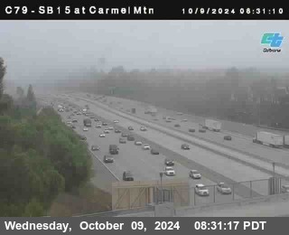 NB 15 at Carmel Mountain Rd.