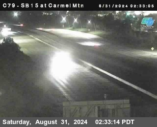 NB 15 at Carmel Mountain Rd.