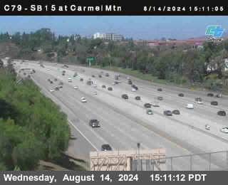 NB 15 at Carmel Mountain Rd.