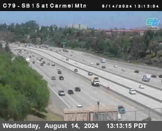 NB 15 at Carmel Mountain Rd.