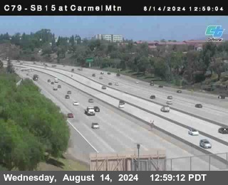 NB 15 at Carmel Mountain Rd.