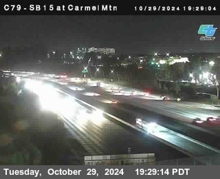 NB 15 at Carmel Mountain Rd.