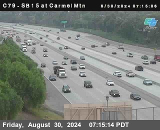 NB 15 at Carmel Mountain Rd.