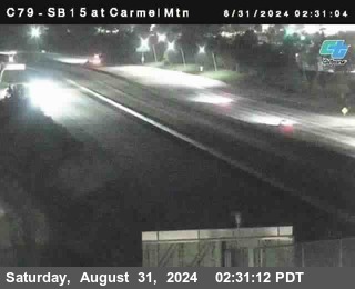 NB 15 at Carmel Mountain Rd.