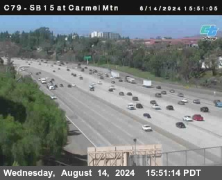 NB 15 at Carmel Mountain Rd.