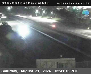 NB 15 at Carmel Mountain Rd.