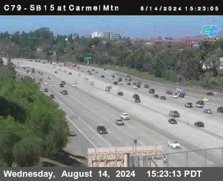 NB 15 at Carmel Mountain Rd.