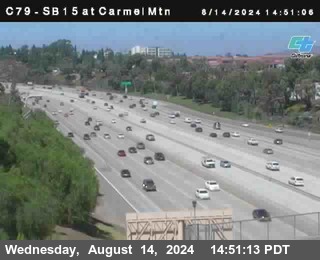 NB 15 at Carmel Mountain Rd.