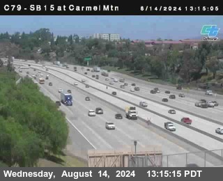 NB 15 at Carmel Mountain Rd.