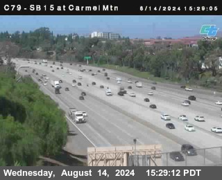 NB 15 at Carmel Mountain Rd.