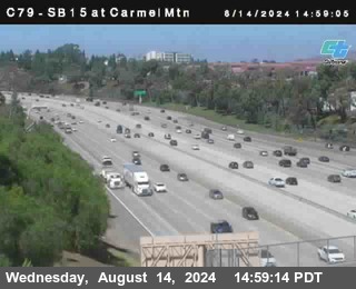 NB 15 at Carmel Mountain Rd.