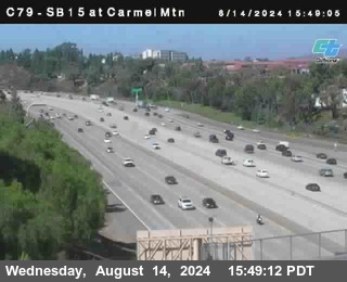 NB 15 at Carmel Mountain Rd.