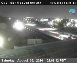 NB 15 at Carmel Mountain Rd.