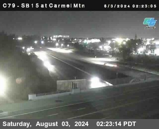 NB 15 at Carmel Mountain Rd.