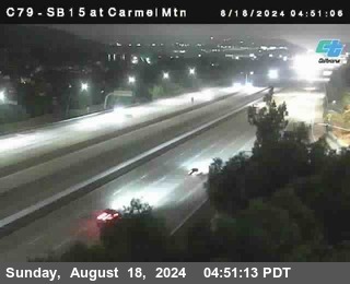 NB 15 at Carmel Mountain Rd.