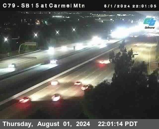 NB 15 at Carmel Mountain Rd.