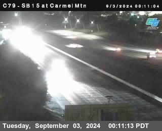 NB 15 at Carmel Mountain Rd.