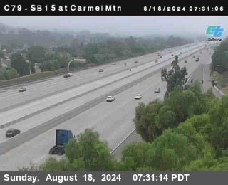 NB 15 at Carmel Mountain Rd.