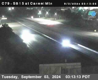 NB 15 at Carmel Mountain Rd.