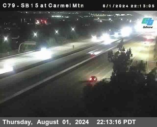 NB 15 at Carmel Mountain Rd.