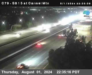 NB 15 at Carmel Mountain Rd.