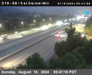 NB 15 at Carmel Mountain Rd.