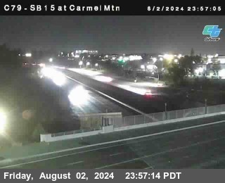 NB 15 at Carmel Mountain Rd.