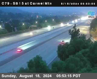 NB 15 at Carmel Mountain Rd.