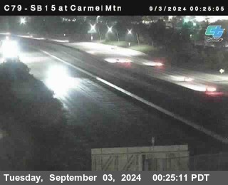 NB 15 at Carmel Mountain Rd.