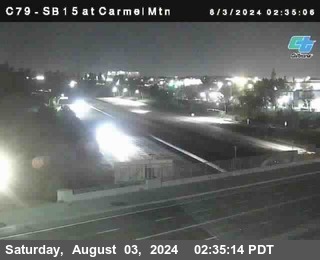 NB 15 at Carmel Mountain Rd.