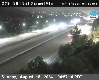 NB 15 at Carmel Mountain Rd.