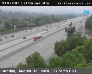 NB 15 at Carmel Mountain Rd.