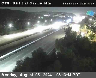 NB 15 at Carmel Mountain Rd.