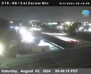 NB 15 at Carmel Mountain Rd.