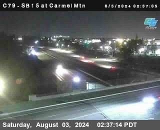 NB 15 at Carmel Mountain Rd.