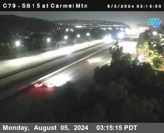 NB 15 at Carmel Mountain Rd.