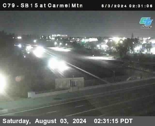 NB 15 at Carmel Mountain Rd.