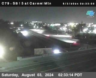 NB 15 at Carmel Mountain Rd.